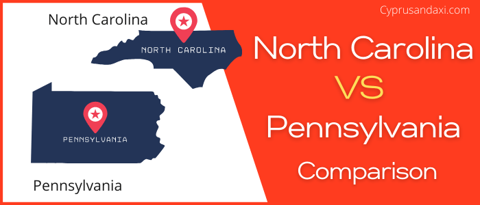 Is North Carolina bigger than Pennsylvania