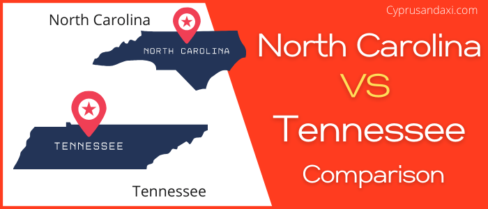 Is North Carolina bigger than Tennessee