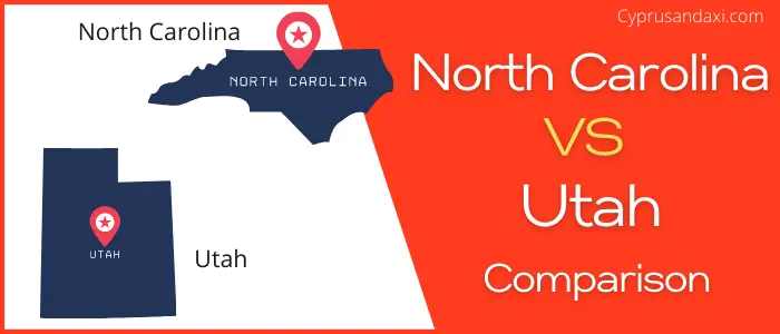 Is North Carolina bigger than Utah