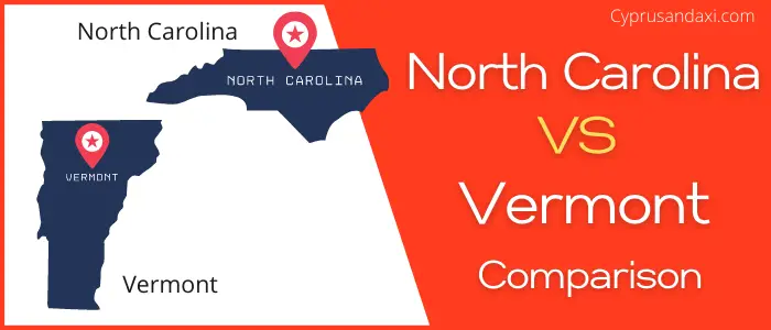 Is North Carolina bigger than Vermont