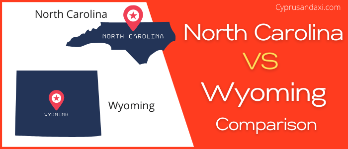 Is North Carolina bigger than Wyoming