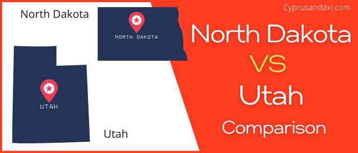 Is North Dakota bigger than Utah
