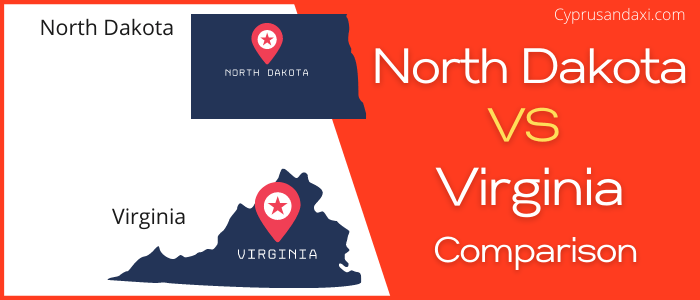 Is North Dakota bigger than Virginia
