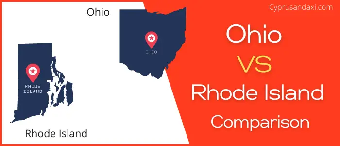 Is Ohio bigger than Rhode Island
