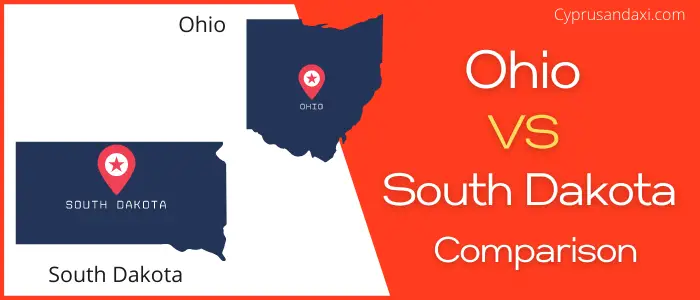 Is Ohio bigger than South Dakota