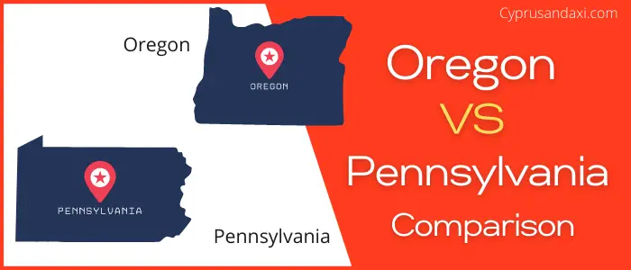 Is Oregon bigger than Pennsylvania