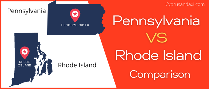 Is Pennsylvania bigger than Rhode Island