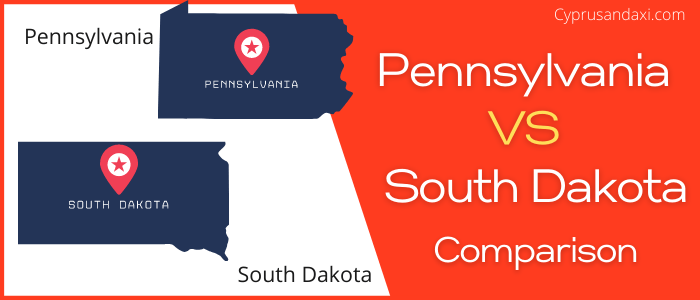 Is Pennsylvania bigger than South Dakota