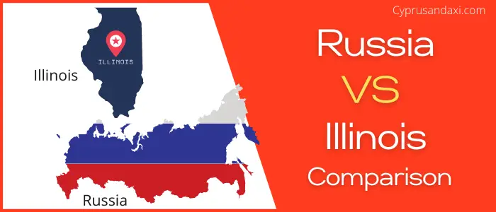 Is Russia bigger than Illinois