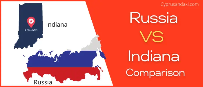 Is Russia bigger than Indiana