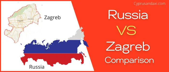 Is Russia bigger than Zagreb