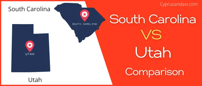 Is South Carolina bigger than Utah