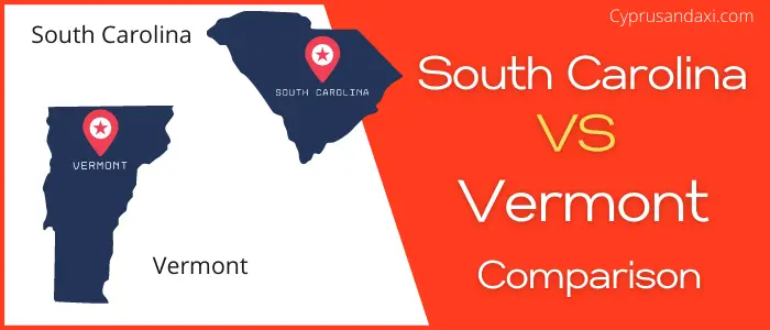 Is South Carolina bigger than Vermont