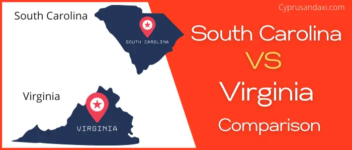 Is South Carolina bigger than Virginia