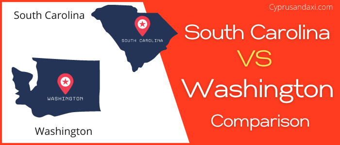 Is South Carolina bigger than Washington