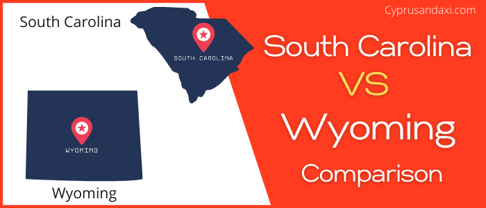 Is South Carolina bigger than Wyoming