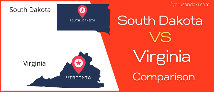 Is South Dakota bigger than Virginia