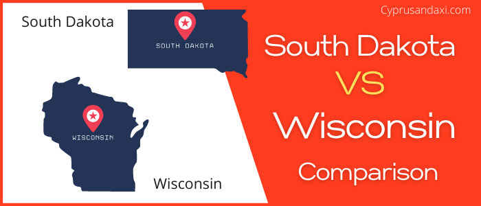 Is South Dakota bigger than Wisconsin