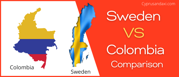 Is Sweden bigger than Colombia