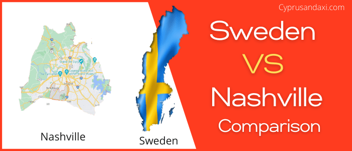 Is Sweden bigger than Nashville