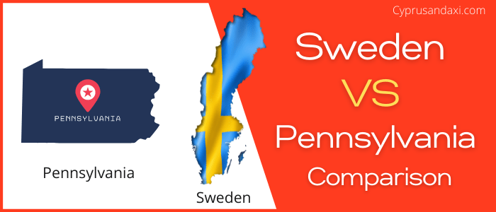 Is Sweden bigger than Pennsylvania