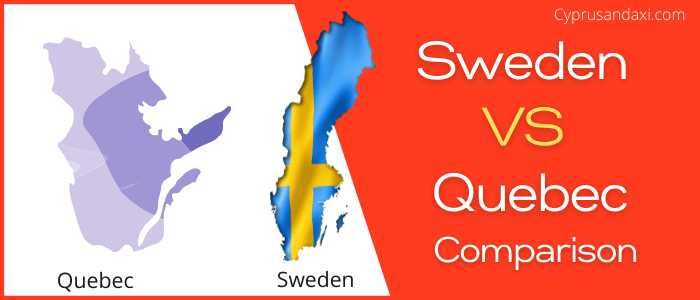 Is Sweden bigger than Quebec