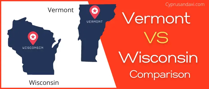 Is Vermont bigger than Wisconsin