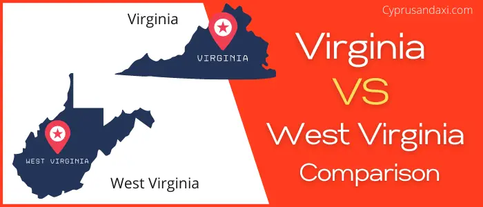 Is Virginia bigger than West Virginia