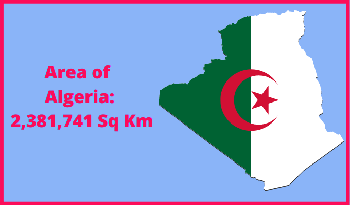 Area of Algeria compared to Florida