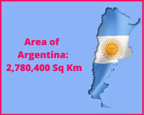 Area of Argentina compared to Florida