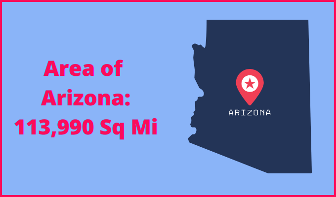 Area of Arizona compared to Quebec