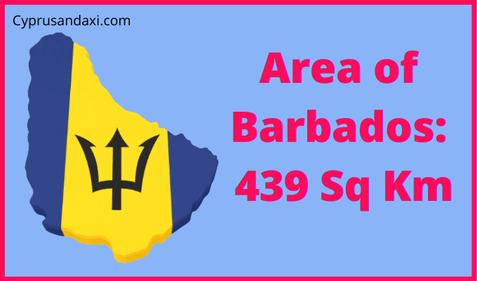 Area of Barbados compared to Delaware