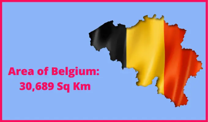 Area of Belgium compared to Arkansas