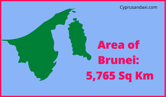 Area of Brunei compared to Florida