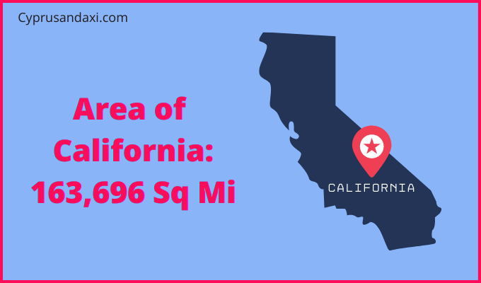 Area of California compared to Germany