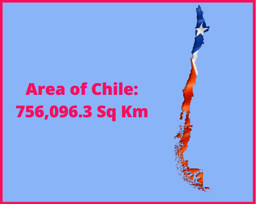 Area of Chile compared to Connecticut
