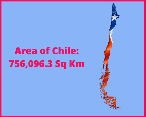 Area of Chile compared to Delaware