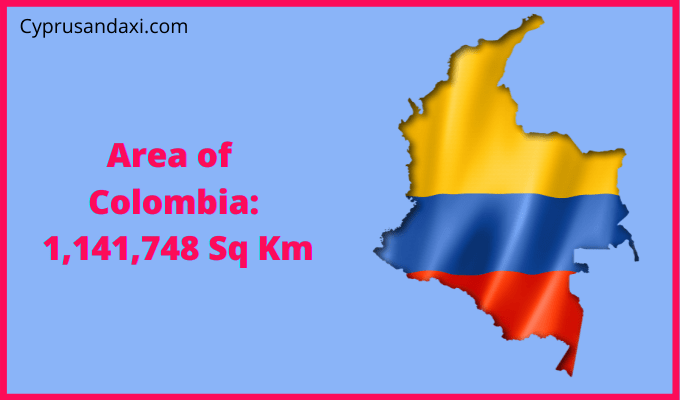 Area of Colombia compared to Colorado