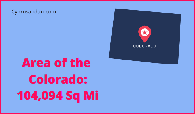 Area of Colorado compared to Afghanistan