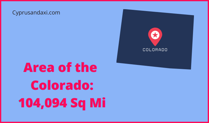 Area of Colorado compared to Albania