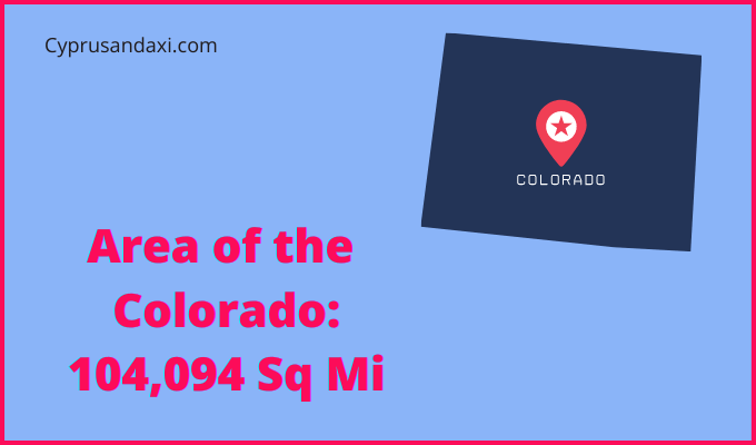 Area of Colorado compared to Austria