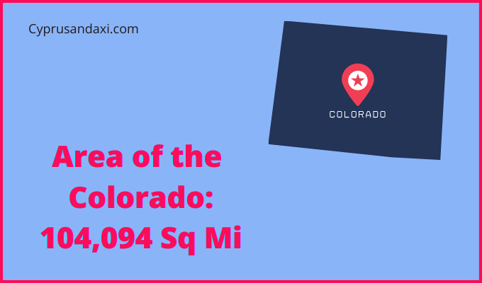 Area of Colorado compared to Bulgaria