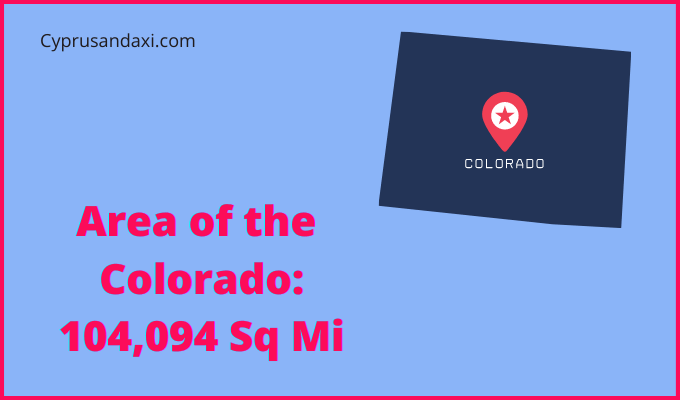 Area of Colorado compared to Chile
