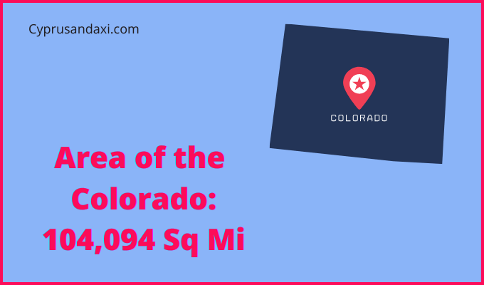 Area of Colorado compared to Colombia