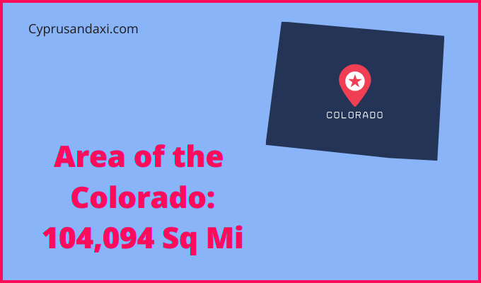 Area of Colorado compared to Croatia