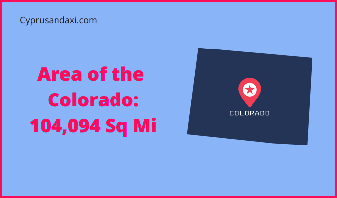 Area of Colorado compared to Luxembourg