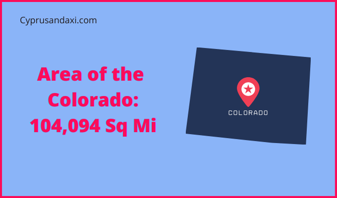 Area of Colorado compared to Mongolia