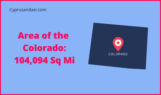 Area of Colorado compared to Myanmar