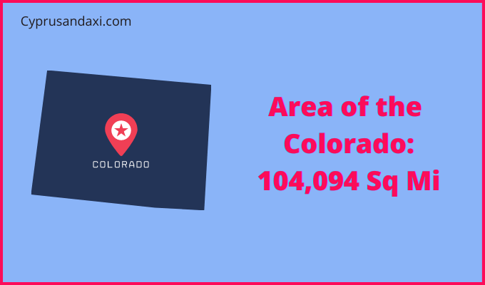 Area of Colorado compared to New Zealand