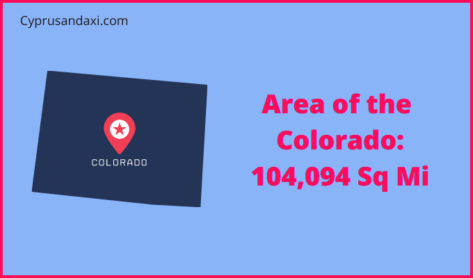 Area of Colorado compared to Pakistan